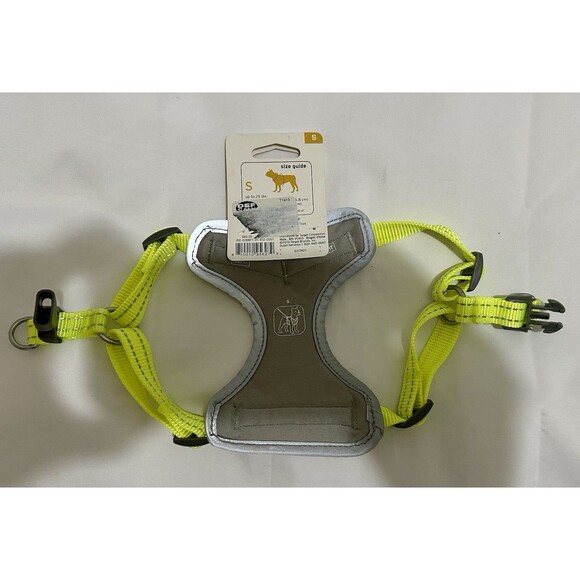 Boots & Barkley Reflective Comfort Small Dog Harness Gray Neon Yellow Up To 25lb - Picture 3 of 3